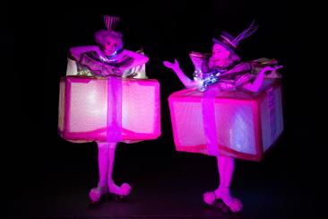 Illuminated Roller Skating Presents - Walkabout Roller Skaters Entertainers