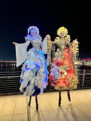 Falling Celestials - Art Deco Stilt Walkers - Walkabout Entertainers