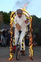 Maynard Flipflap - Man in a box clown Daft as a Brush Street entertainer