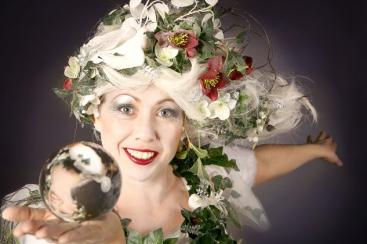 Sorcha's Enchanted Winter - Contact juggler to enhance any Christmas or Winter festival Walkabout entertainer