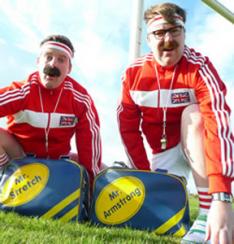 Bread's Mr Stretch and Mr Armstrong - Comedy Sportsday - Walkabout Entertainers