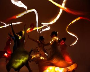 Divine Company - ribbon dancers stilt walkers fire performers entertainers