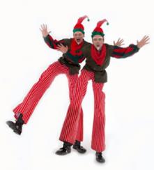 Elf on stilts Electric Cabaret - Human statues - Living Statues - Entertainers