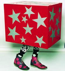 Maynard Flipflap - Man in a box walkabout entertainer