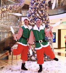 Acro Jugglers Free-running, acrobatics, tricking juggling entertainers Christmas Elves