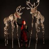 Pyromantic Reindeer - Stilt Walking Gift Givers - Walkabout Entertainers