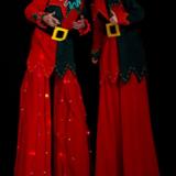 Elf ’n’ Safety - Christmas themed stilt walking act - walkabout entertainers