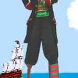 Fudge's Captain Clueless - stilt walking pirate - walkabout entertainer