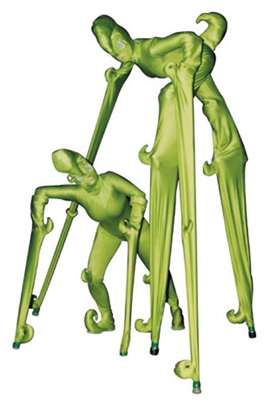 Rum BaBa's Aliens - Stilt Walking Visitors from Outer Space - Walkabout 