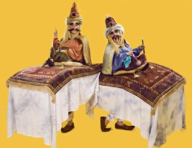Creature's Flying Carpets - Walkabout Puppetry Fun Entertainers